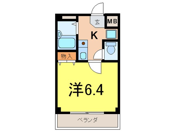 ﾜｲｽﾞｺｰﾄ吉富の物件間取画像